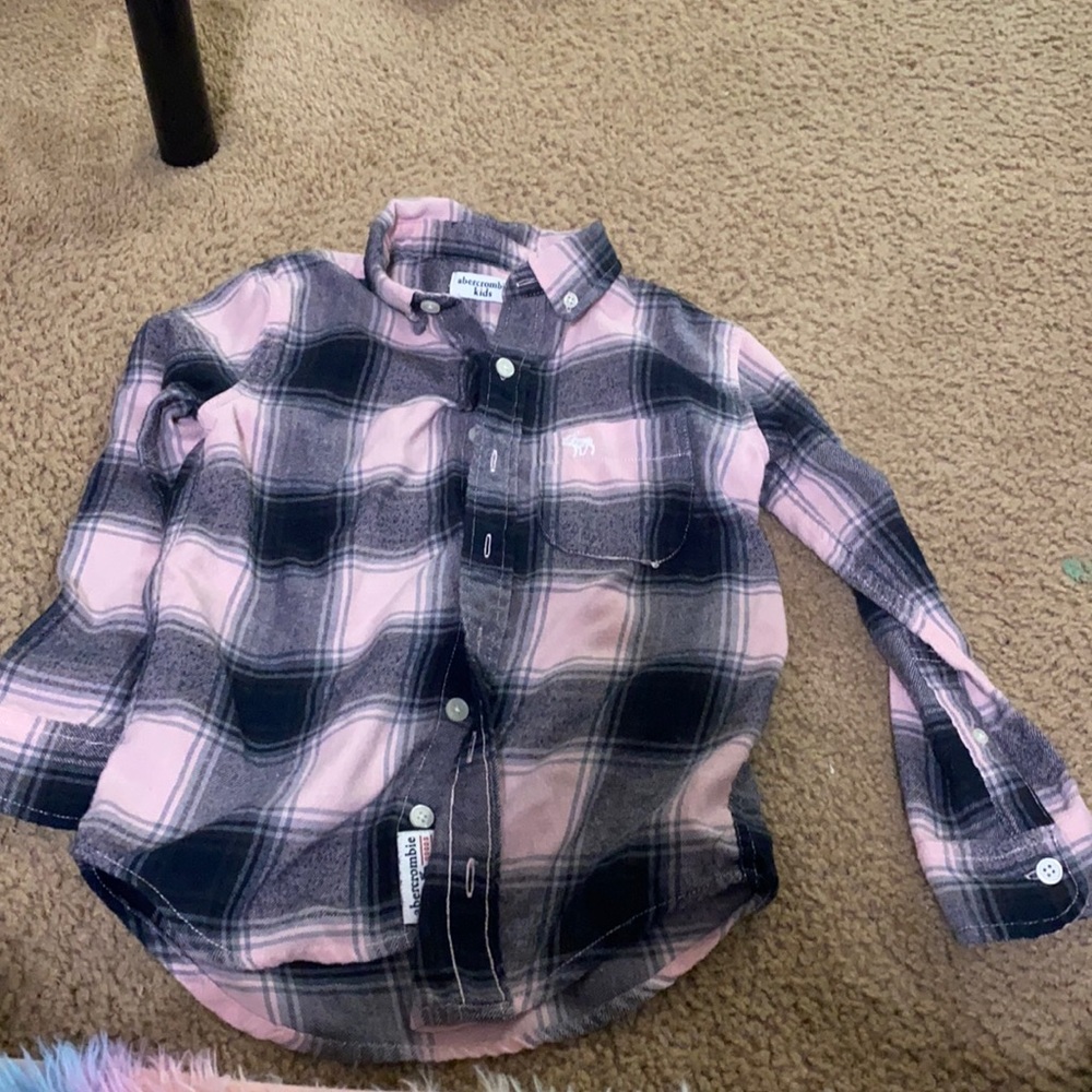 Abercrombie kids flannel size 5/6